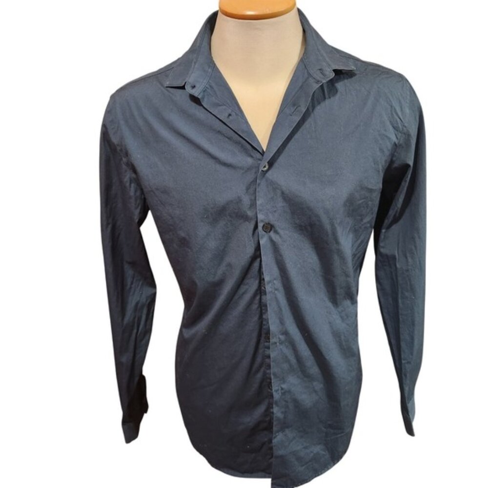 Frank Oak‎ Men's Dark Grey Long Sleeve Button Down Collared Shirt Size M